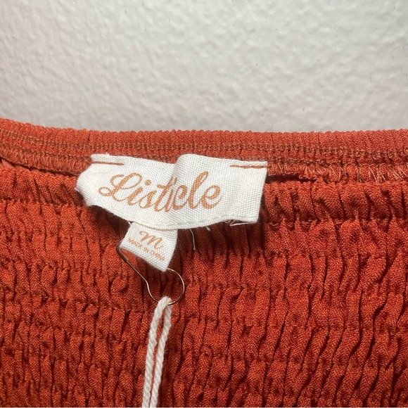 Rust Bow Strap Tiered Maternity Midi Dress Pinkblush Size M Color Rust Orange - Picture 7 of 12